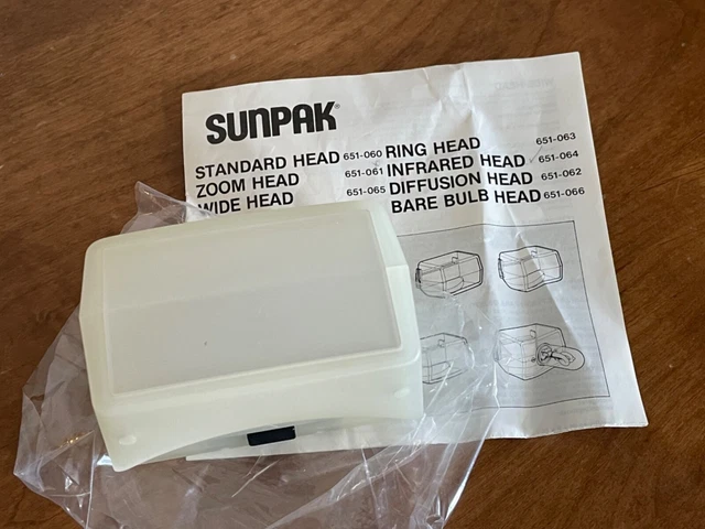 Sunpak Diffuser Head DH-1 for Auto 622 Pro Flash Strobe Wide Angle Diffusion