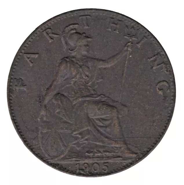 1905 Edward VII Farthing Coin