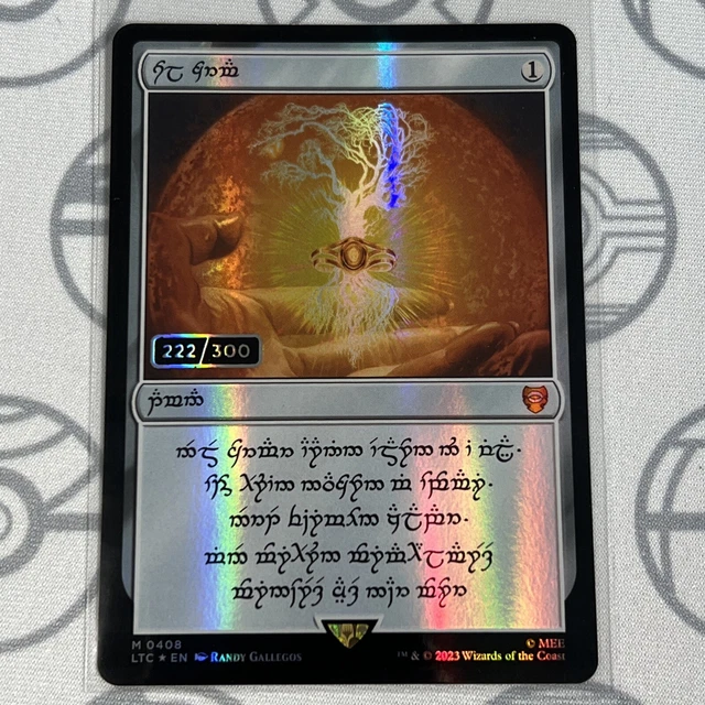 SERIALIZED ELVEN SOL Ring 222/300 Magic The Gathering: LOTR Card MTG Lord  Rings $8,500.00 - PicClick