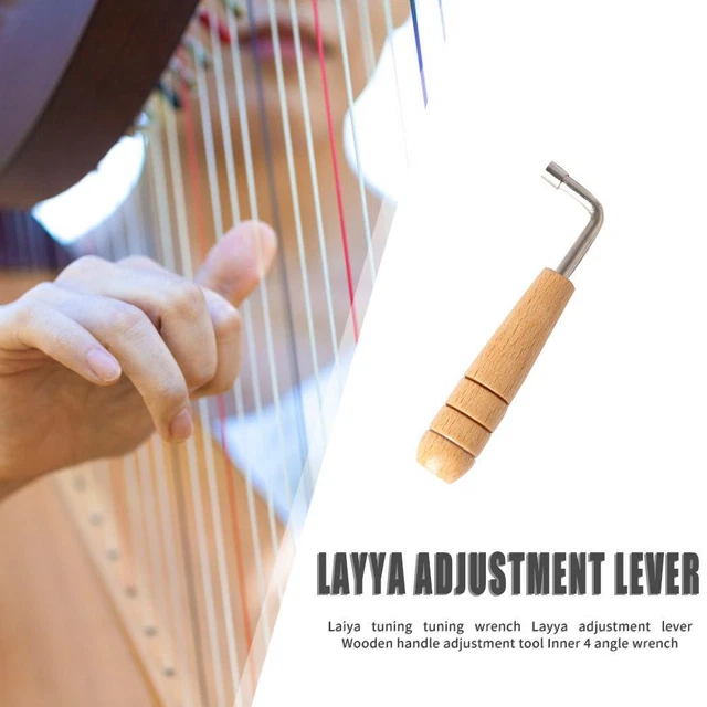 Lyre Harp Tuning Hammer L-shape Square Wrench Tuner Spanner Repair Instrument