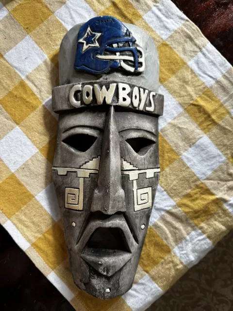 DALLAS COWBOYS NFL Tiki Totem Mask Extremely Rare $40.00 - PicClick