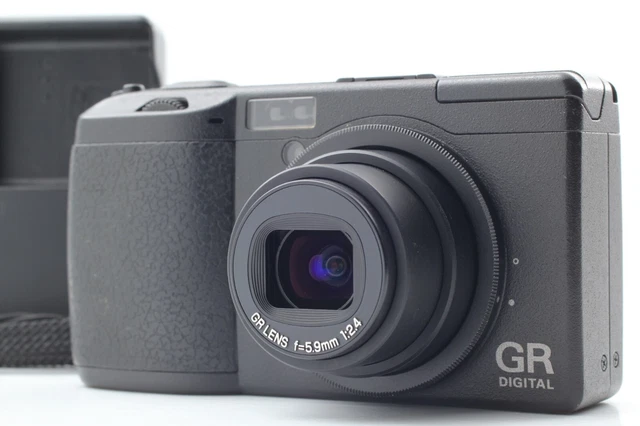 ALL Works [NEAR MINT w/ Charger] Ricoh GR Digital I 8.1MP Black Camera JAPAN