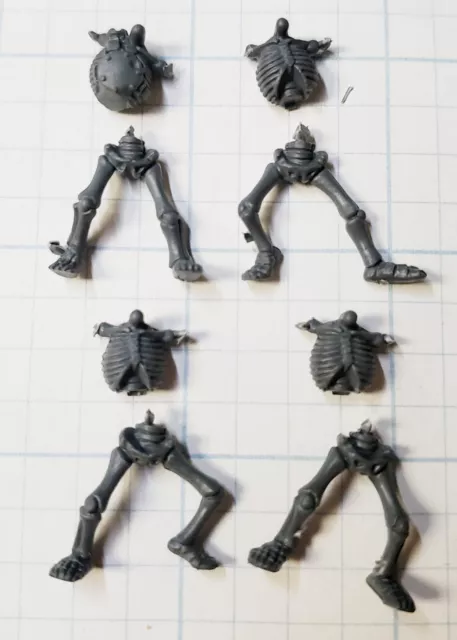 Warhammer Old World Tomb Kings Bits Skeleton Warriors Torso Legs x4 Sets