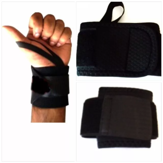 Wrist Wraps, Weight Lifting, Hand Support, Gym Straps, Boxing, Injury, Washable