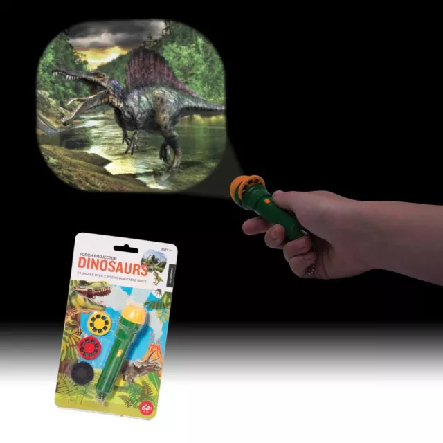 Torch Projector - Dino Dinosaur Kids Fun Flashlight Toy **FREE DELIVERY**