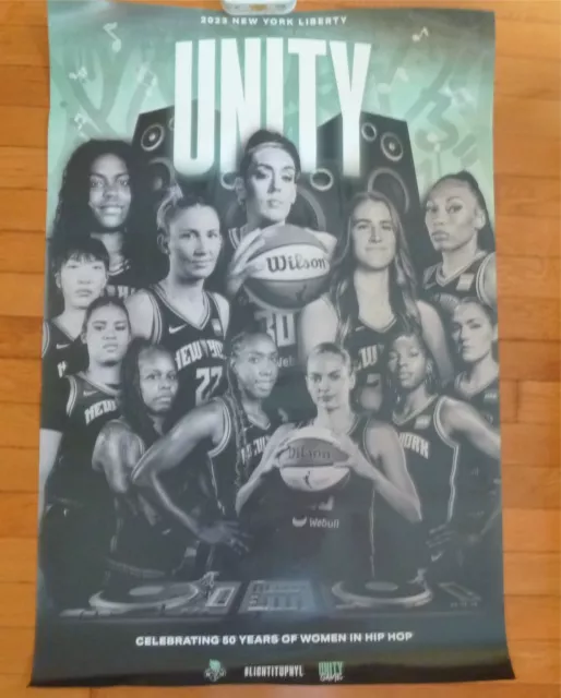 Womens Basketball 50 Years Women in Hip Hop NY Liberty  Wilson Poster