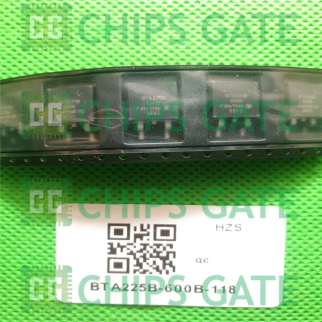 5Pcs New Bta225B-600B,118 D/C:1148+ To-263 #E3