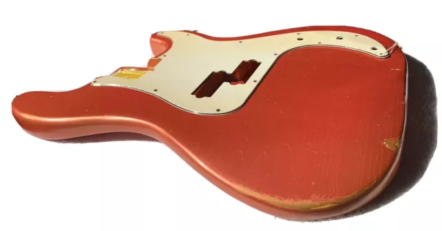 P BASS Cuerpo Nitro RELIC Mandarina Pearl Met Luz Place Your Orden Jvguitars