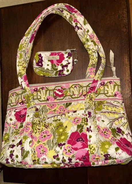 Vera Bradley Shoulder Bag Make Me Blush With Coin Purse