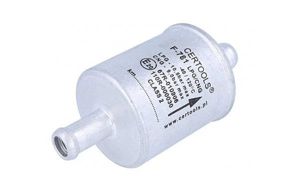 CERTOOLS F-781-14-14 Filtre GPL Gazeux - Filtre à Gaz Pour Véhicules, Aluminium Et Mousse Synthétique
