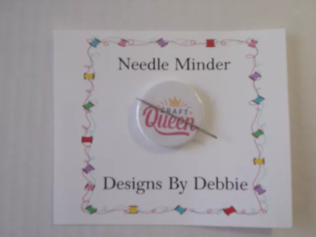 Magnetic Needle Minder Keeper Cross Stitch Button  / Fridge Magnet 