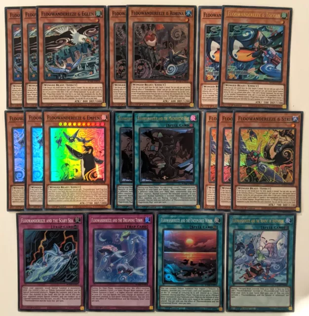 YuGiOh 19 Card Floowandereeze Deck Core