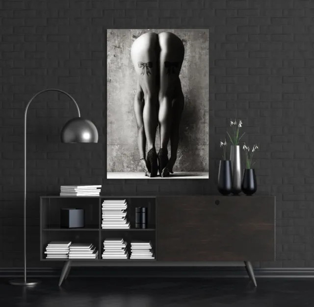 Wandbild Sexy Frauenarsch vulgär und erotisch Kunst Leinwnad , Acrylglas ,Poster