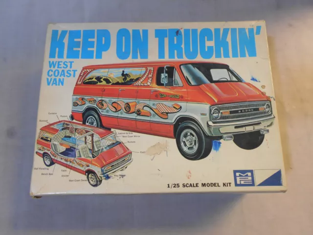 MPC Keep On Truckin Dodge West Coast Van Original 1970's Issue 1/25