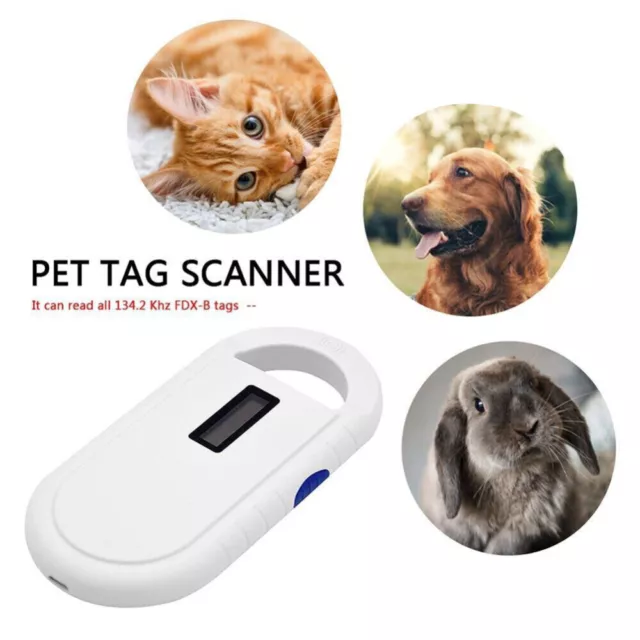 Pet Microchip Scanner Portable Handheld Animal Chip Reader Pet Microchip Reader