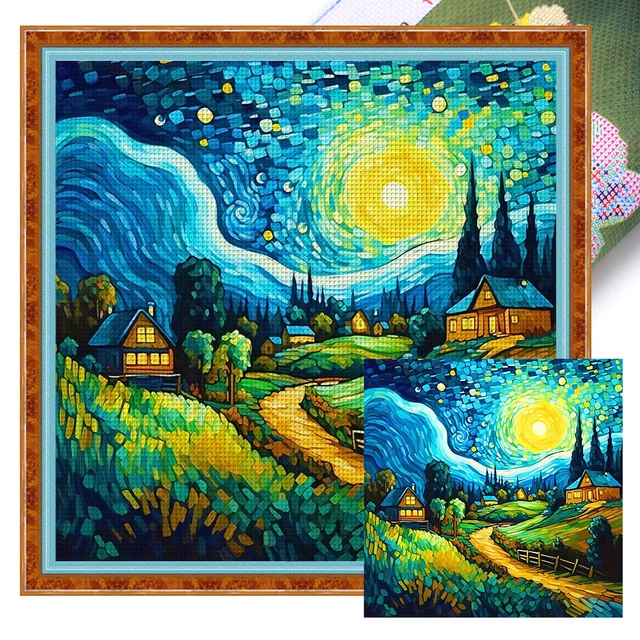 Personalisierter Chapstick-Halter – Neopren-Schlüsselanhänger Mit Van Gogh Sternenhimmel-Motiv