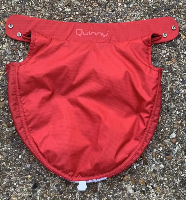 Quinny Dreami Kinderwagen Schürze rot Presse Nieten Polyester Kinderwagen