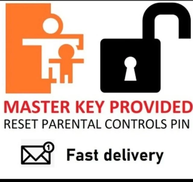 NINTENDO SWITCH PARENTAL Controls UNLOCK RESET Master Key READ