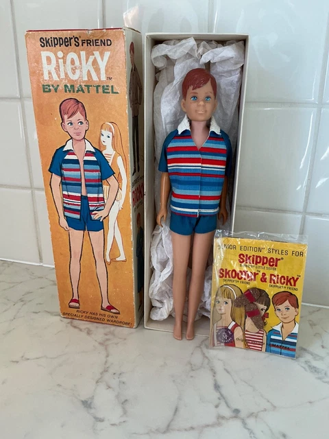 MATTEL VINTAGE BARBIE doll 1964 Skippers Friend Ricky #1090 in box ...