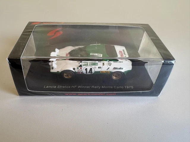 Spark S9078 1/43 Lancia Stratos HF NO.14 Gagnant Rally Monte