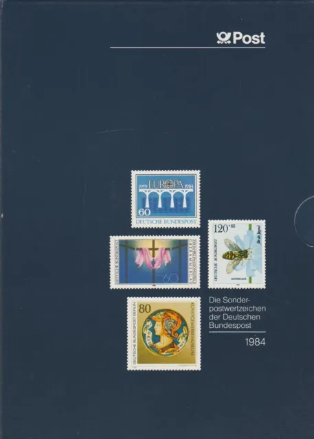 Jahrbuch 1984 Bundespost + Berlin komplett mit Schuber Postfrisch (TOP)