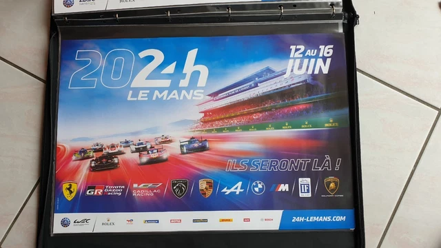 Affiche Officielle Des 24 Heures Du Mans 2024 – Format 60x40cm – Enroulée Dans Tube