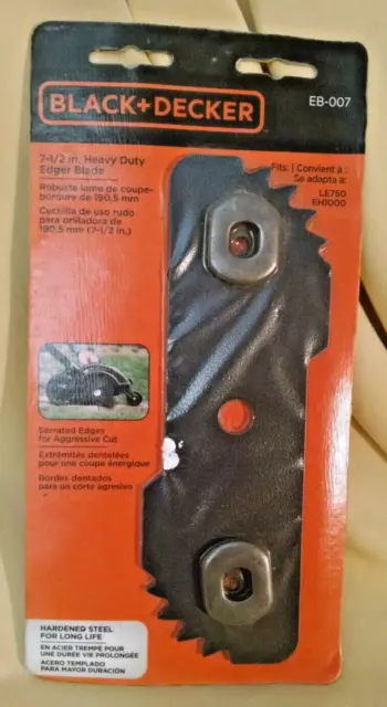 Edger Blade New Black & Decker 7 1/2 Inch Heavy Duty Eb-007 Fits Le750 Eh1000.