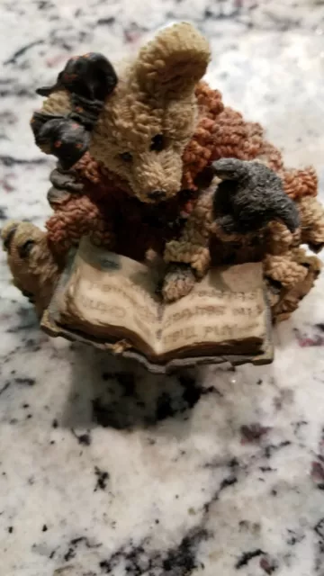 BOYDS  Bears and friends Bearstone Agatha and Shelly..Scaredy Cat 1998 #2246