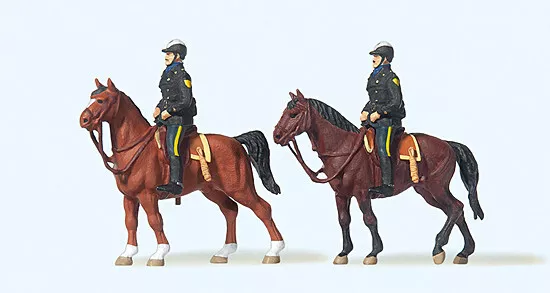 Preiser 10397 Gauge HO - Scale 1:87 Mounted police. USA