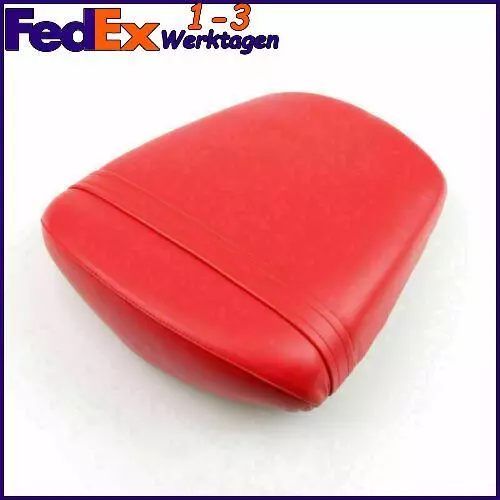 Sozius Sitzbank Leder Rear Seat für Yamaha YZF R6 2003-2005 2004 Red DE T4