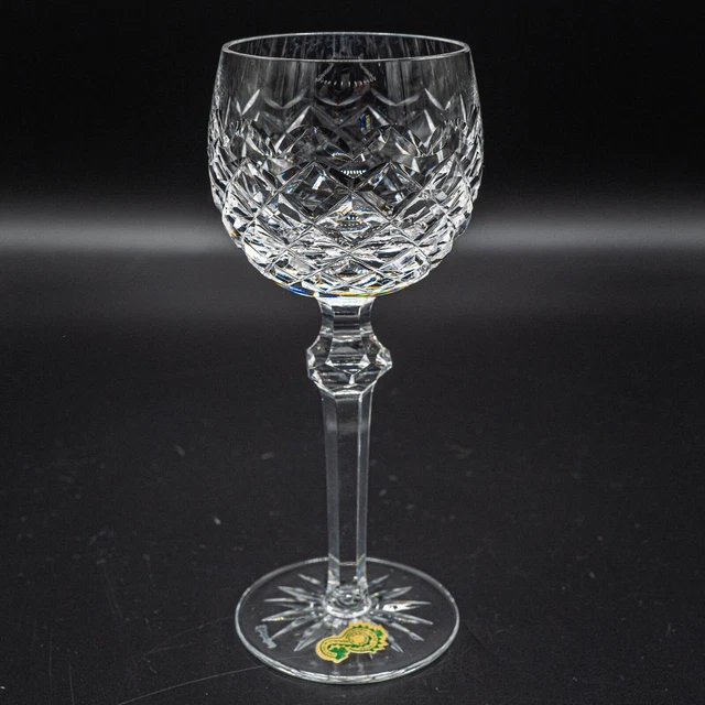 Waterford Crystal Powerscourt Wine Hock Glass STICKER- 7 3/8" FREE USA SHIPPING