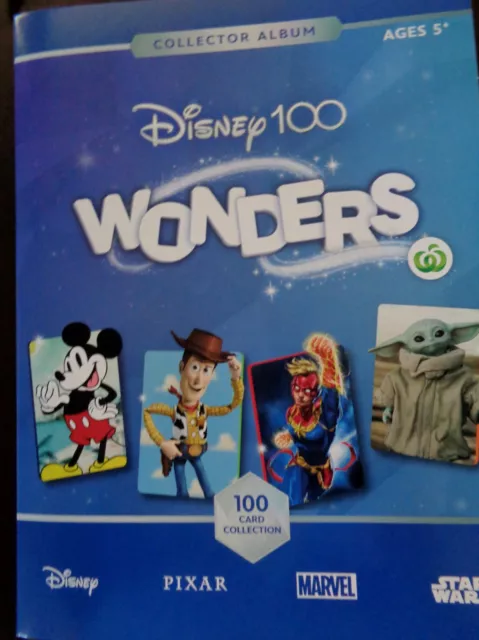 Woolworths Disney Wonders Collectable Cards -Sold Separately - NEW - $1 - $3