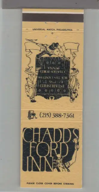 Matchbook Cover - Pennsylvania - Chadds Ford Inn Chadds Ford, PA