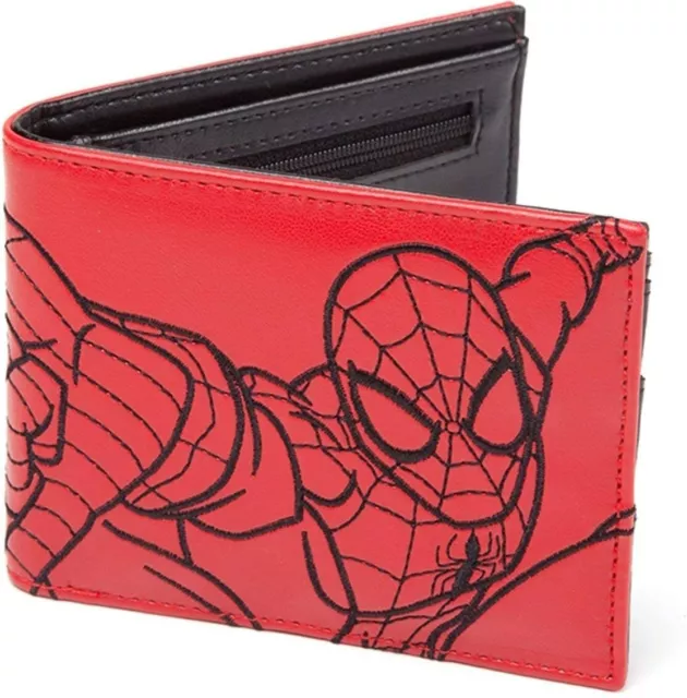 Spider-Man Webslinger Red Bifold Wallet Spiderman Official Merchandise Wallet