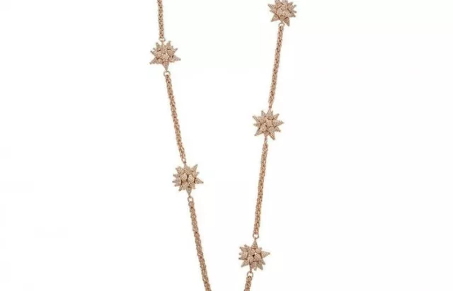 NIB $799 Atelier Swarovski Kalix Strandage Necklace Rose Gold plating #5229425