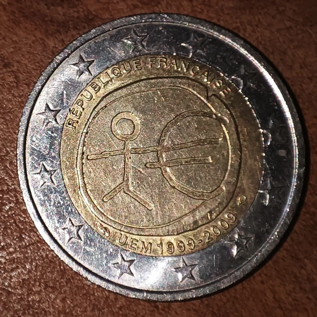 PIÈCE DE 2 euros RARE, Bonhomme UEM 19992009 française EUR 1,00