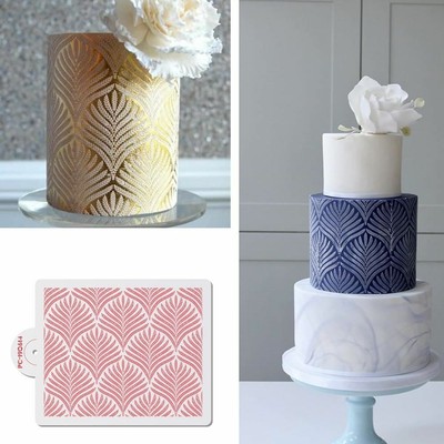 6 Pezzi Stencil Torta Fiori Torta Decorazioni Stencil Stencil Pizzo Torta Kit di Stampi da Forno per la Decorazione di Torte Strumento per Creare lo Zucchero Greyoe Stencil per Torta 