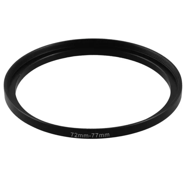 72mm-77mm lente de la cámara para filtro de Metal negro anillo adaptador de