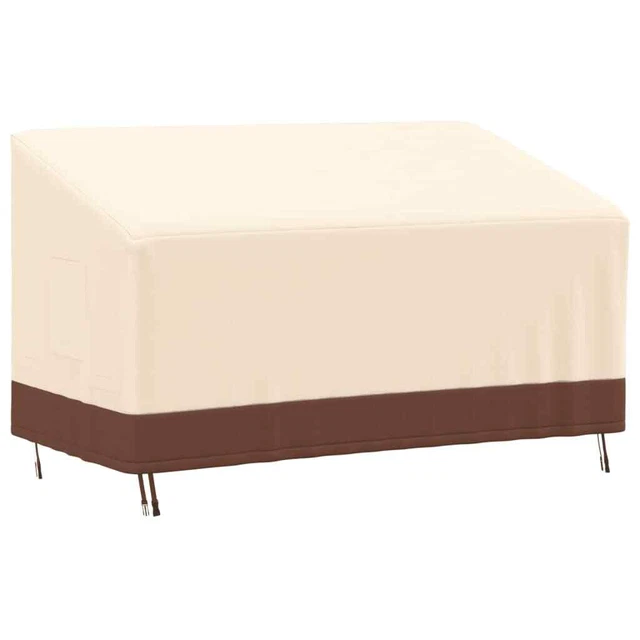 Housse de banc 3 places beige 198x97x48/74 cm oxford 600D vidaXL