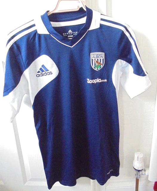 West Bromwich Albion 2011-21012 Original Adidas Shirt Kinder Zoopla Größe 32/34