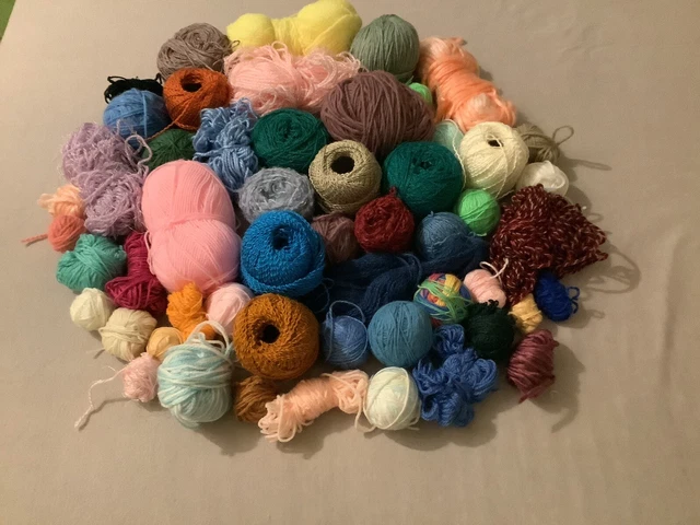 Wolle gebraucht Paket mit Stickgarn 1kg