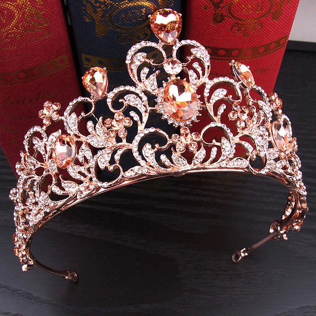 Fascia per capelli 2019 Cristallo Sposa Tiara Corona Matrimonio Sposa Gioielli F2