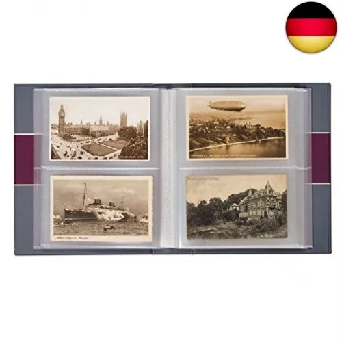 Leuchtturm 348002 Sammel-Album - Postkartenalbum für 200 historische Postkarten 2