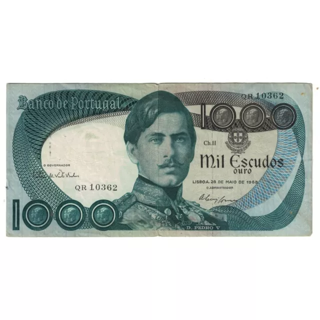 [#242544] Banknote, Portugal, 1000 Escudos, 1968, 1968-05-28, KM:175a, EF