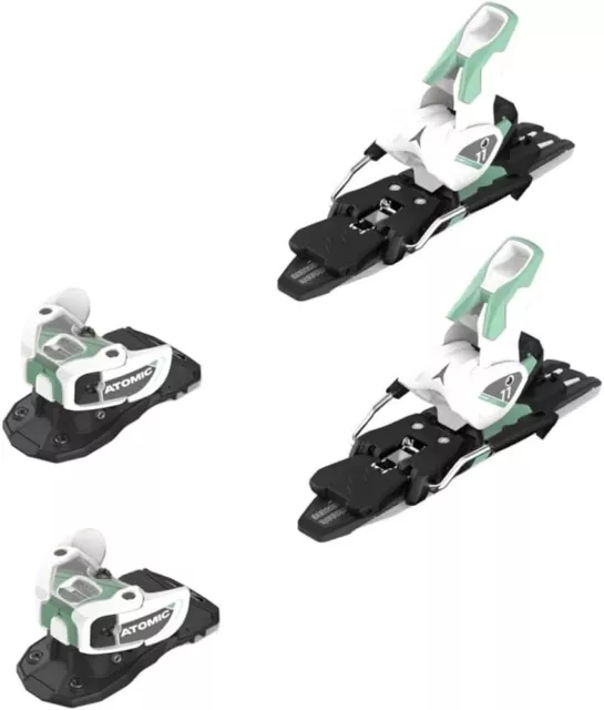 Salomon Warden 11 MNC Ski Bindings 115mm Brake White/Mint – NEW Pair