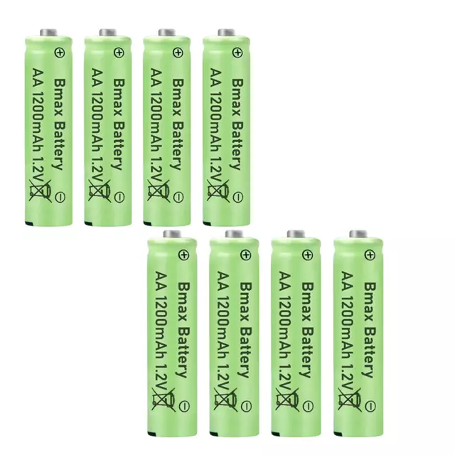1200mAh  AA 1.2V Rechargeable Batteries &Charger High Quality LOT HOME NEW 2