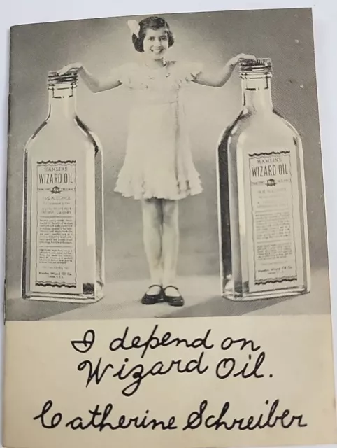 1930s Wizard Oil Booklet Quack Medicine First Aid Saf-T-Shav Razors Hamlins 22 p