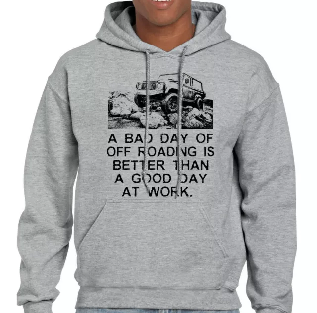 A Bad Day Off Roading Mens Funny 4X4 Hoodie 90 110 SVX