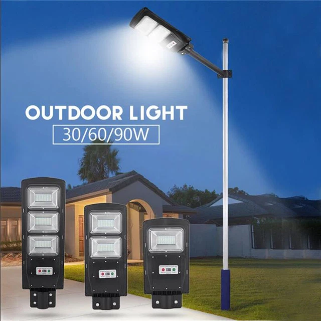9900000LM Solar Street Light Outdoor Motion Sensor LED Solar Garden Yard Pathway