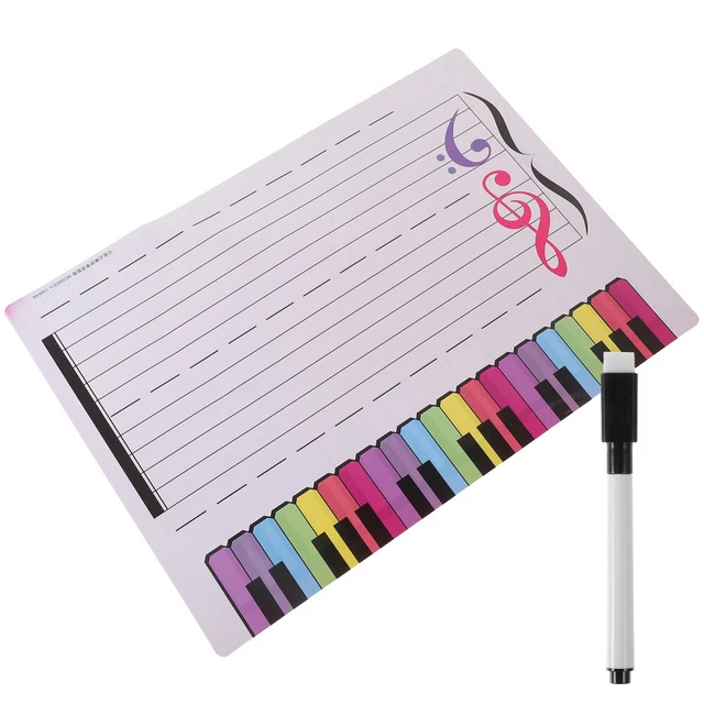 DRY ERASE MUSIC Staff Lap Portable Board Whiteboard Tool £8.29